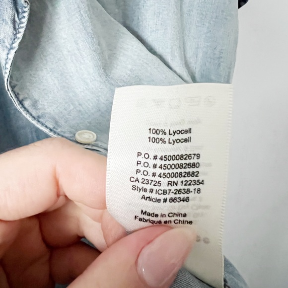 WILFRED | Chambray Tie Front Tee - Picture 4 of 4